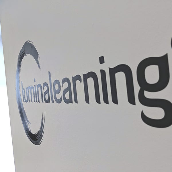 lumina learning office wall logo